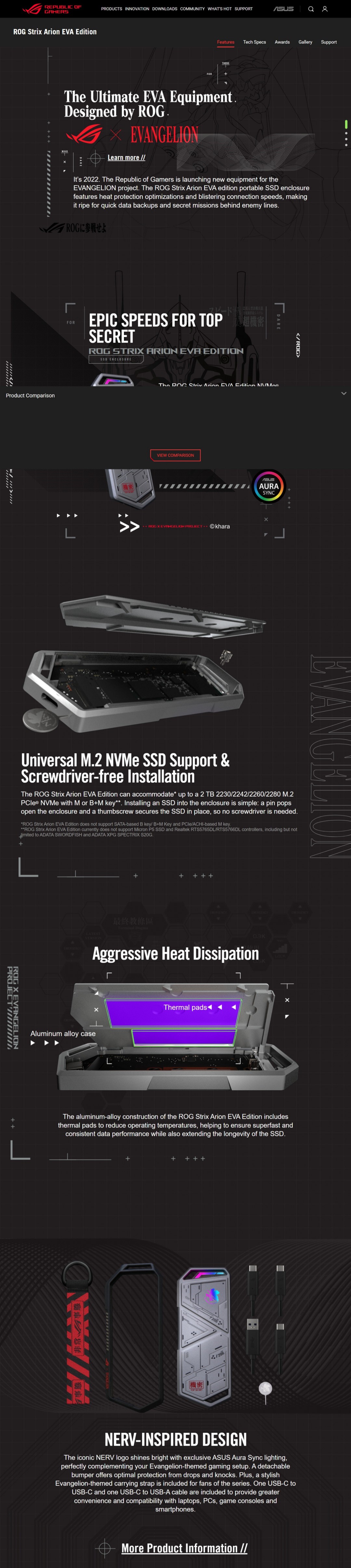  ASUS ROG Strix Arion EVA Edition Portable SSD enclosure Review