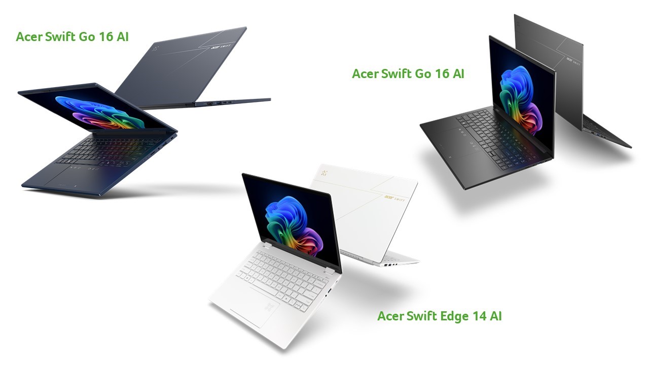 เอเซอร์เปิดตัว Copilot+ PC รุ่นใหม่ Acer Swift Edge AI โน้ตบุ๊กบางเบาพรีเมียม และ Swift Go AI ตอบโจทย์ทุกไลฟ์สไตล์ เอเซอร์เปิดตัว Copilot+ PC รุ่นใหม่ Acer Swift Edge AI โน้ตบุ๊กบางเบาพรีเมียม และ Swift Go AI ตอบโจทย์ทุกไลฟ์สไตล์