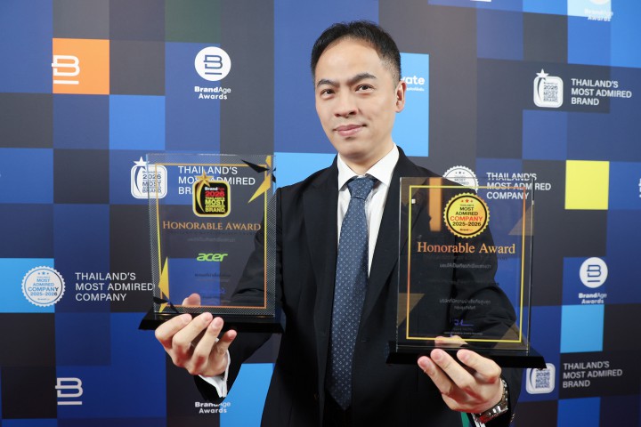 เอเซอร์คว้า 2 รางวัลจาก BrandAge ตอกย้ำผู้นำตลาดไอทีไทย เดินหน้าพอร์ตนวัตกรรมครบวงจร สร้างการเติบโตอย่างยั่งยืน