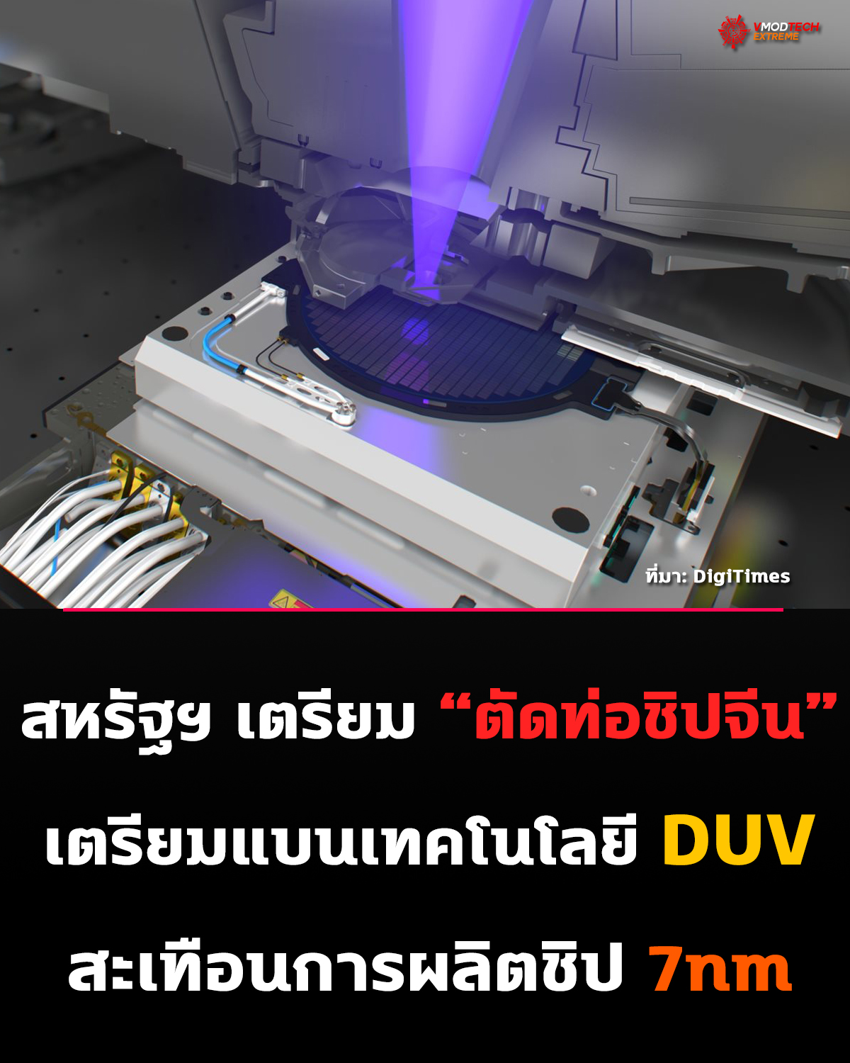 สหรัฐฯ เดินเกมใหม่ เตรียมแบนเทคโนโลยี DUV กระทบอุตสาหกรรมชิปจีนโดยตรง