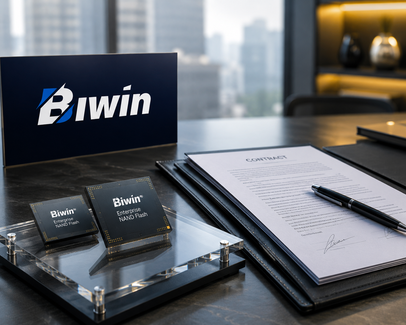 BIWIN เซ็นสัญญาจัดซื้อชิป NAND ระดับองค์กร มูลค่ากว่า 1.86 พันล้านดอลลาร์