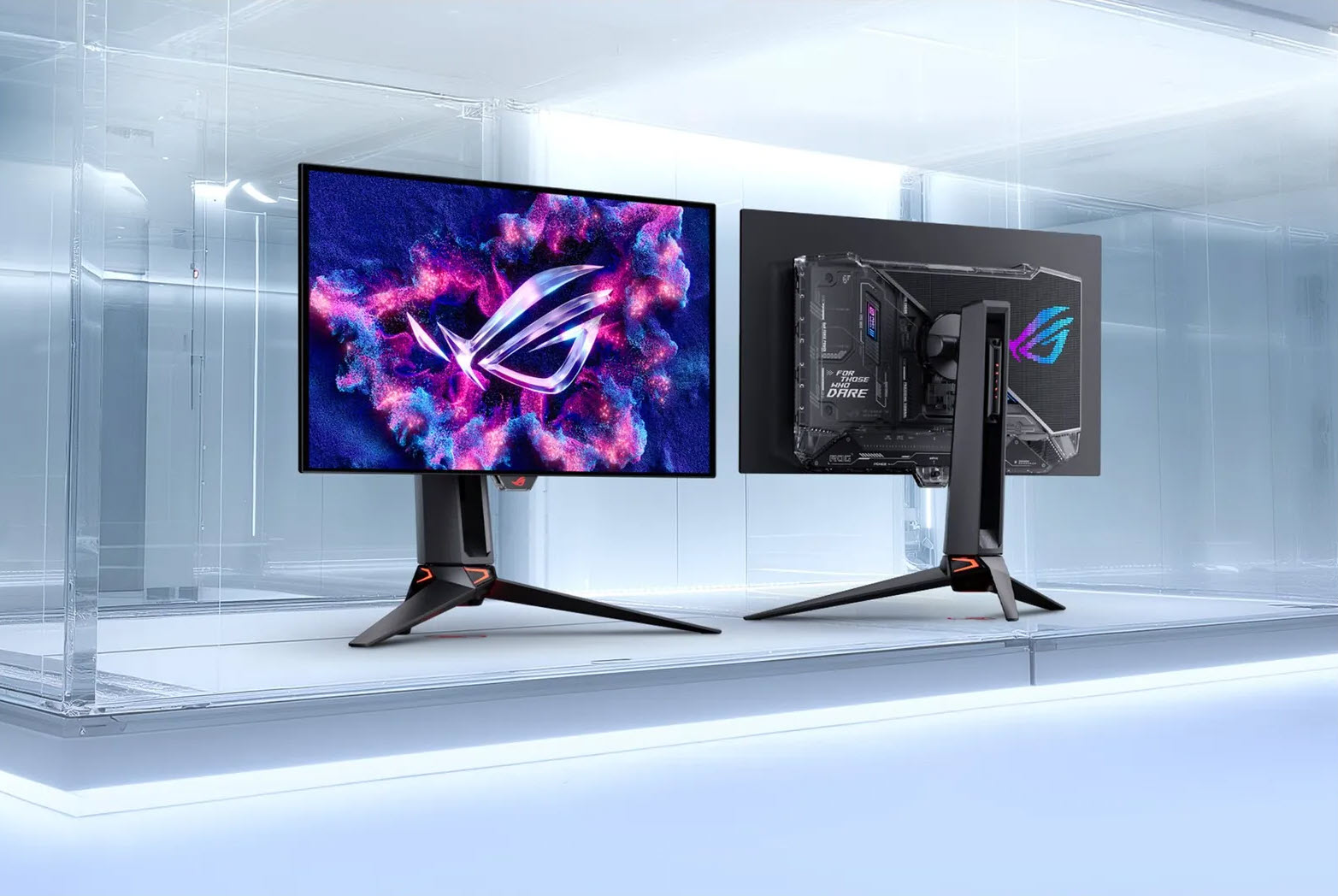 ASUS เปิดตัวจอเกมมิ่ง ROG Swift OLED รุ่นใหม่ 27 และ 32 นิ้ว ใช้พาเนล Tandem RGB OLED รองรับ 4K 240Hz และสลับเป็น FHD 480Hz ได้