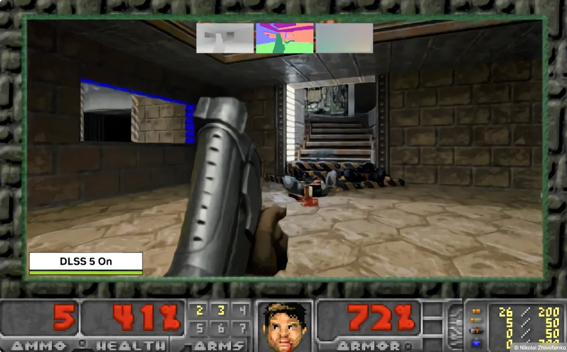 DOOM 1993 ถูกนำมาทดลองใช้ DLSS 5 Neural Rendering