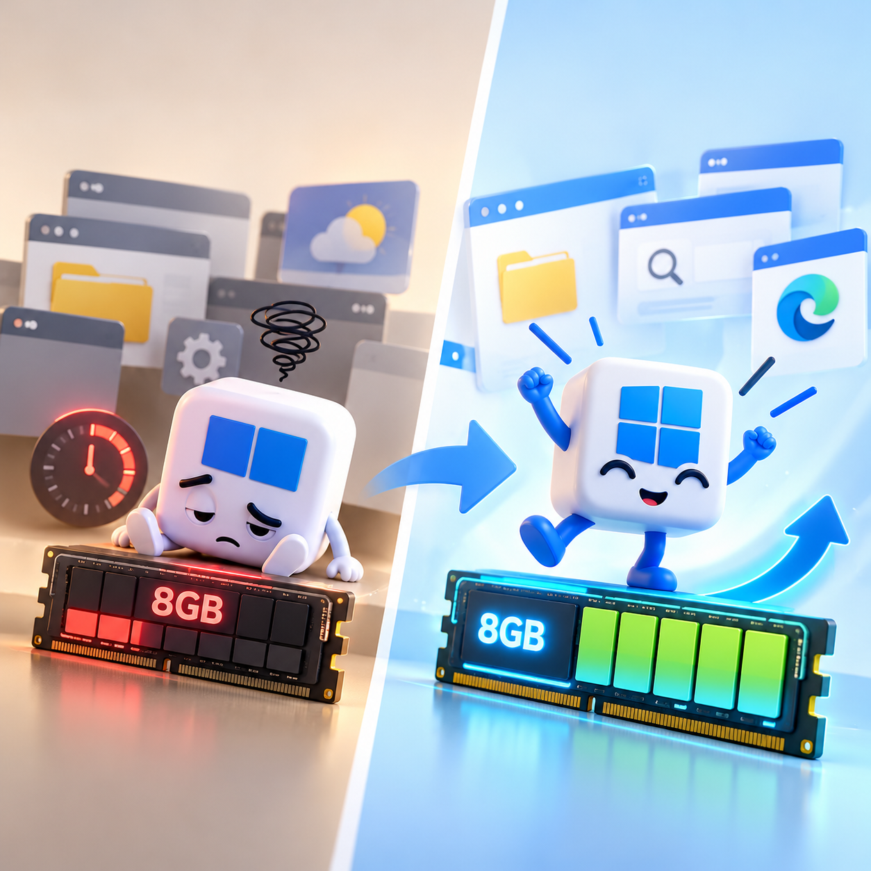 Microsoft ปรับ Windows 11 ให้ตอบสนองเร็วขึ้นสูงสุด 20% พร้อมลดการใช้ RAM สำหรับเครื่อง 8GB